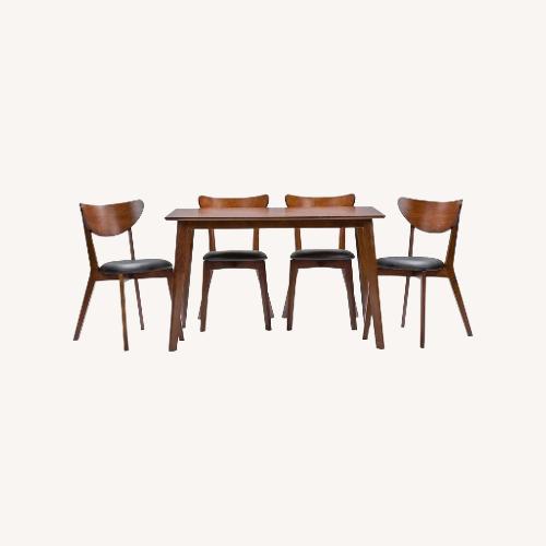 Used Baxton Studio Dark Brown Wood Dining Sets for sale on AptDeco