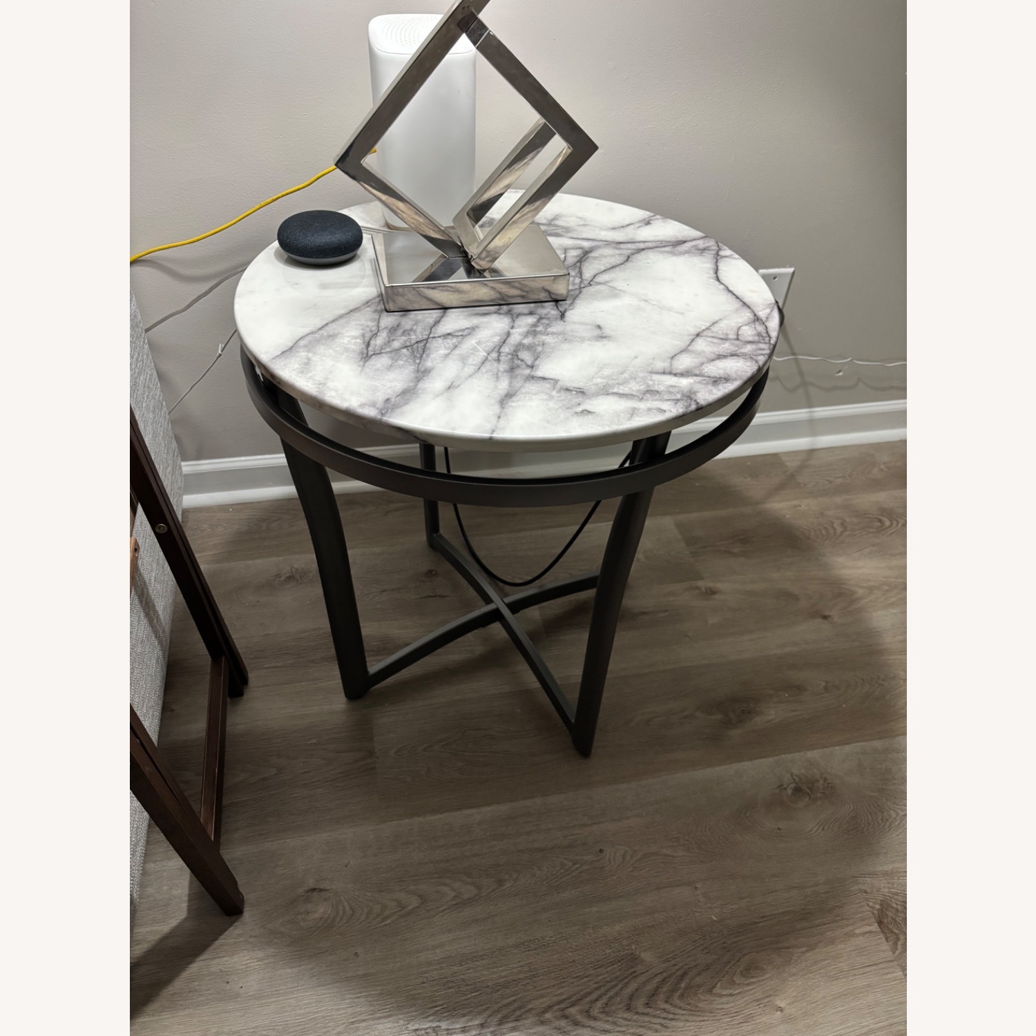 Rooms To Go Grasonville Dark Gray Metal Coffee Table Set - image-3