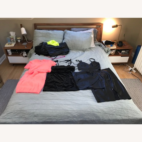 Used Blu Dot Modu-licious Walnut Side Table for sale on AptDeco