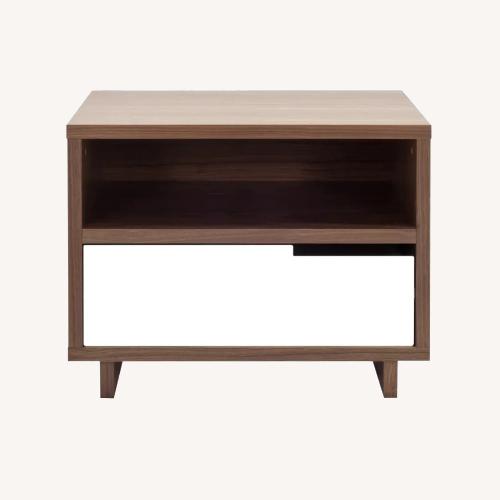 Used Blu Dot Modu-licious Walnut Side Table for sale on AptDeco