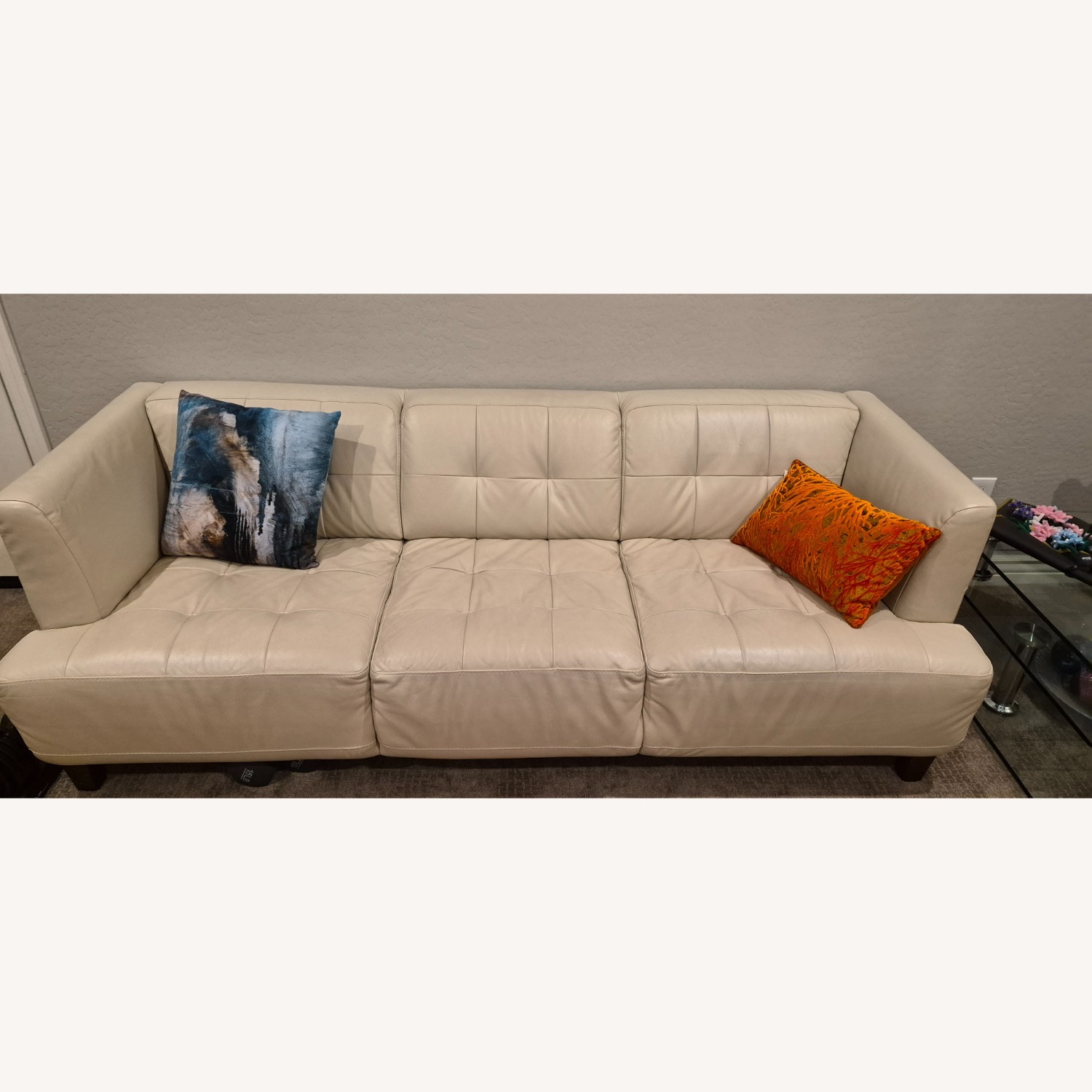 Macy's Alessia White 3+ Seater Sofa - image-1