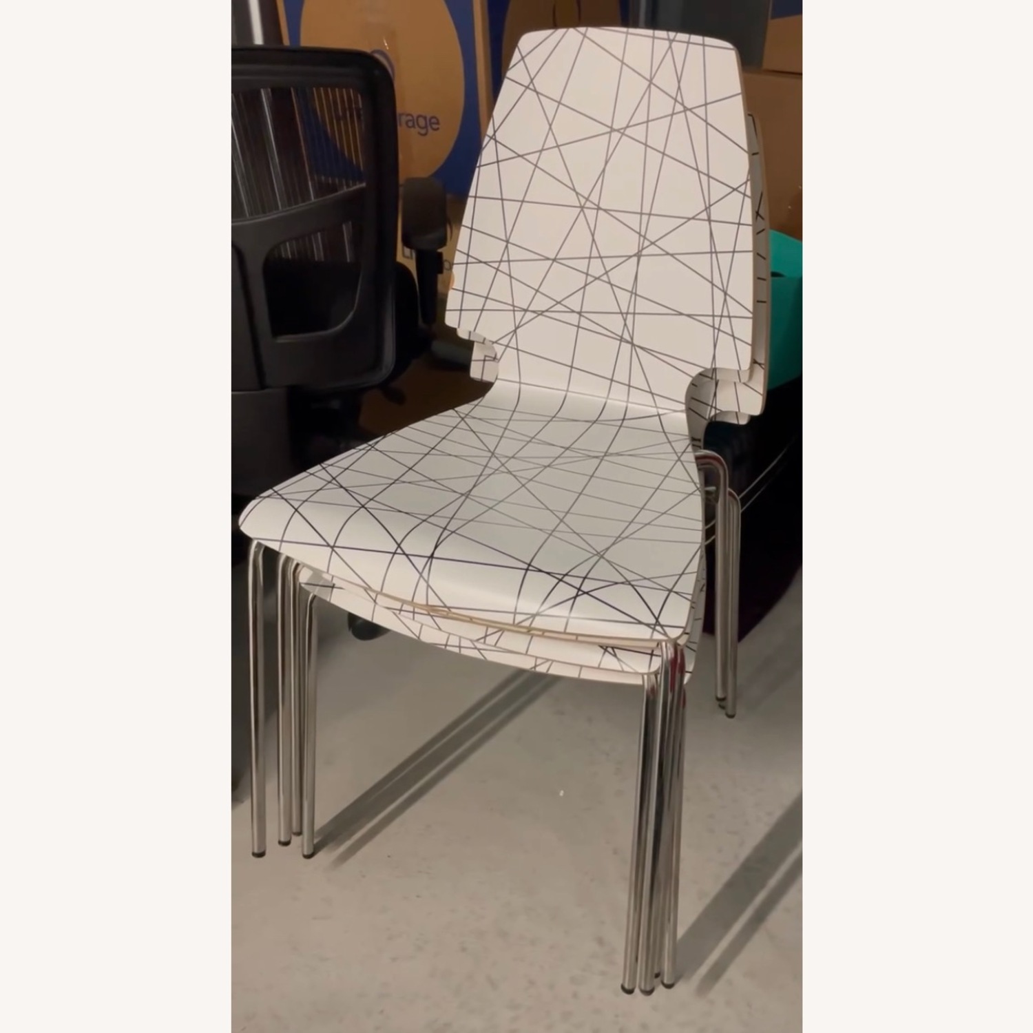 IKEA Vilmar White Wood Dining Chairs - image-2