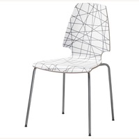 IKEA Vilmar White Wood Dining Chairs