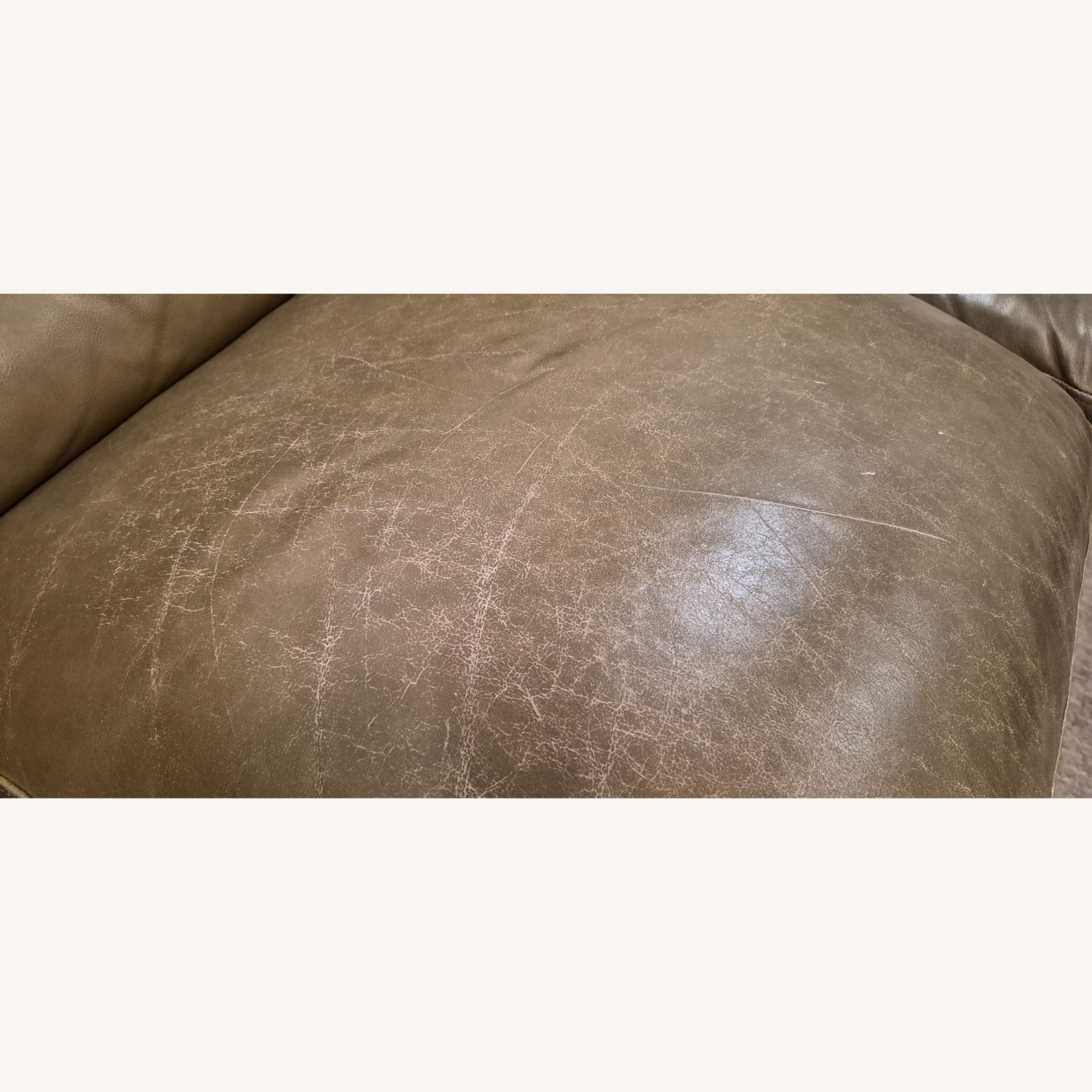Lazboy Light Brown Leather 2 Piece Sectional - image-2