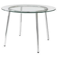 IKEA Salmy Round Glass Top Table