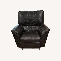 Lazboy Black Leather Armchair