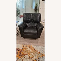 Lazboy Black Leather Armchair