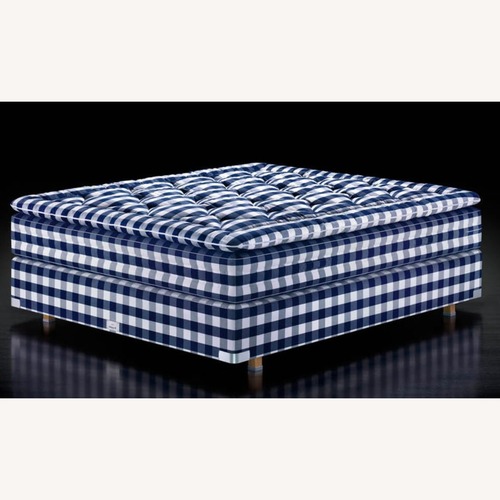Used Hästens Blue King Bed for sale on AptDeco