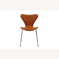 Arne Jacobsen Light Brown Leather Dining Chairs