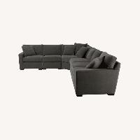 Macy's Radley Dark Gray Fabric 3+ Piece Sectional