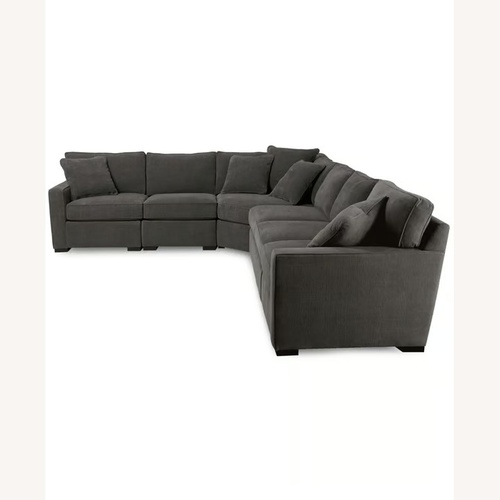 Used Macy's Radley Dark Gray Fabric 3+ Piece Sectional for sale on AptDeco