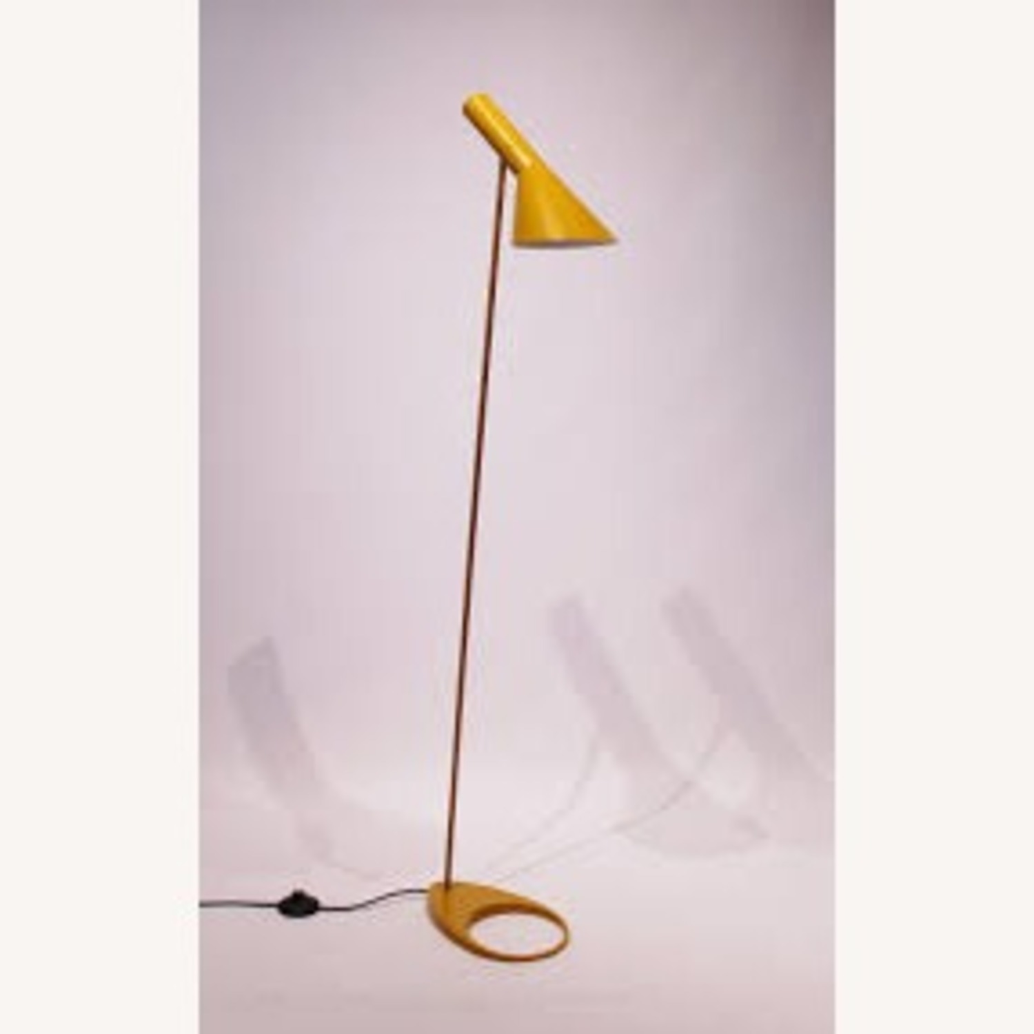 Arne Jacobsen Yellow Metal Floor Lamp - image-2
