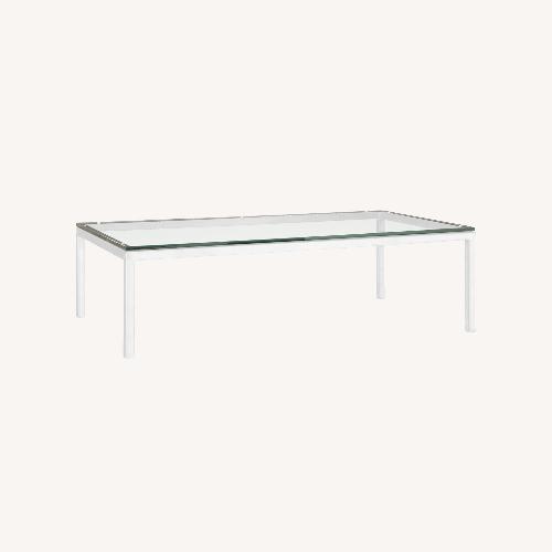 Used Room & Board Parsons Glass Coffee Table for sale on AptDeco