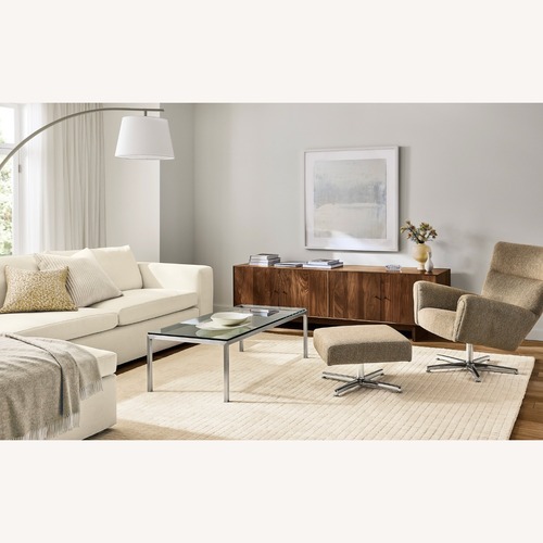 Used Room & Board Parsons Glass Coffee Table for sale on AptDeco