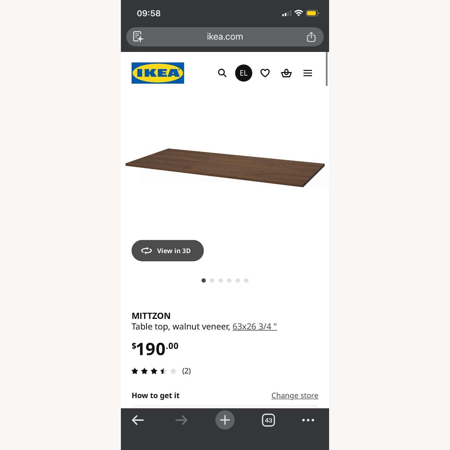 IKEA Mittzon Dark Brown Wood Veneer Desk - image-4