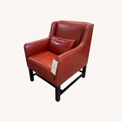 Used Walter E. Smithe Cassie Leather Lounge Chair  for sale on AptDeco