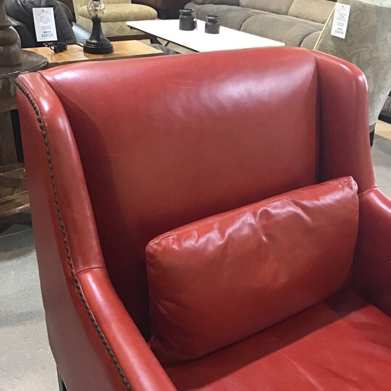 Walter E. Smithe Cassie Leather Lounge Chair  - image-3