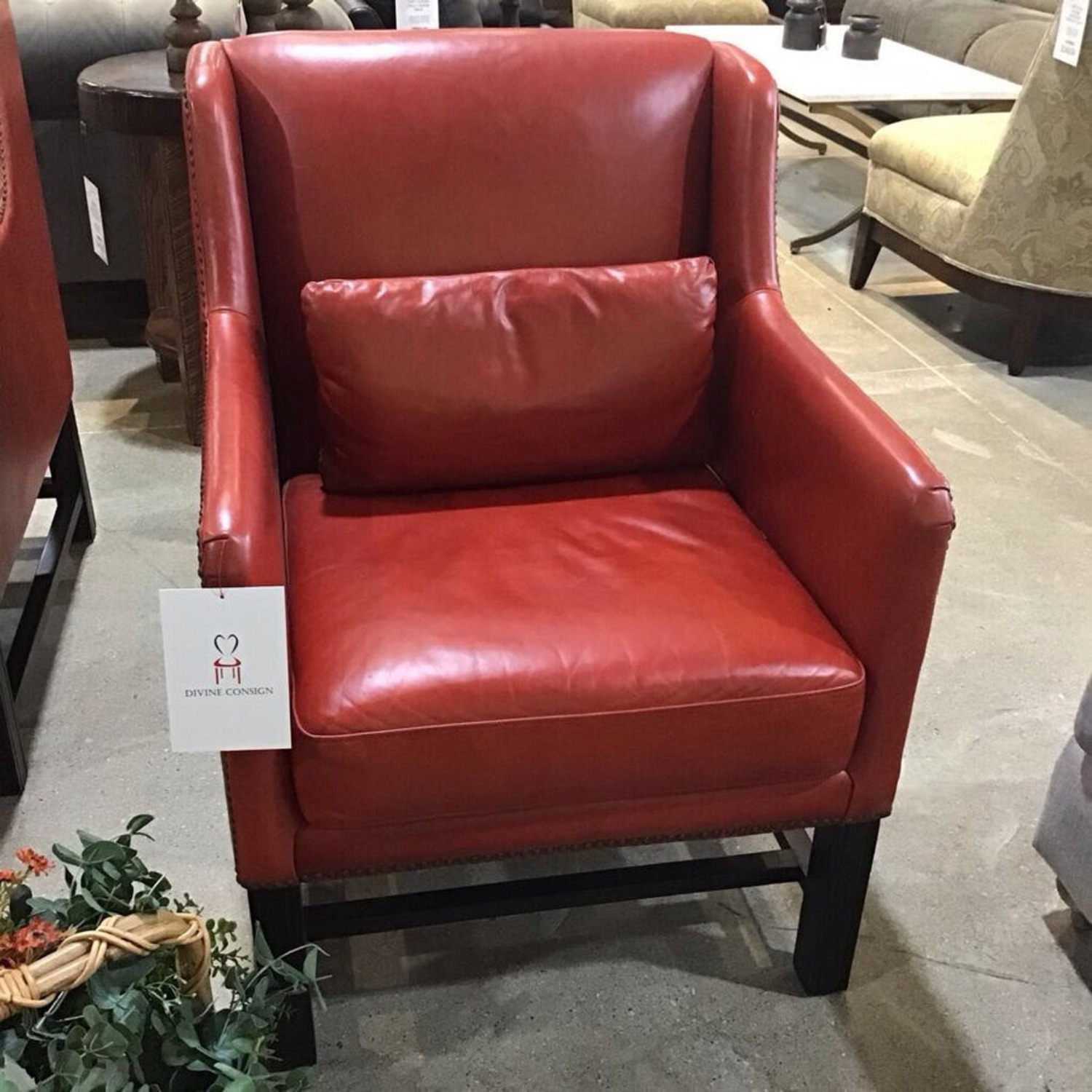 Walter E. Smithe Cassie Leather Lounge Chair  - image-2