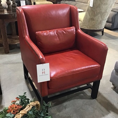 Used Walter E. Smithe Cassie Leather Lounge Chair  for sale on AptDeco