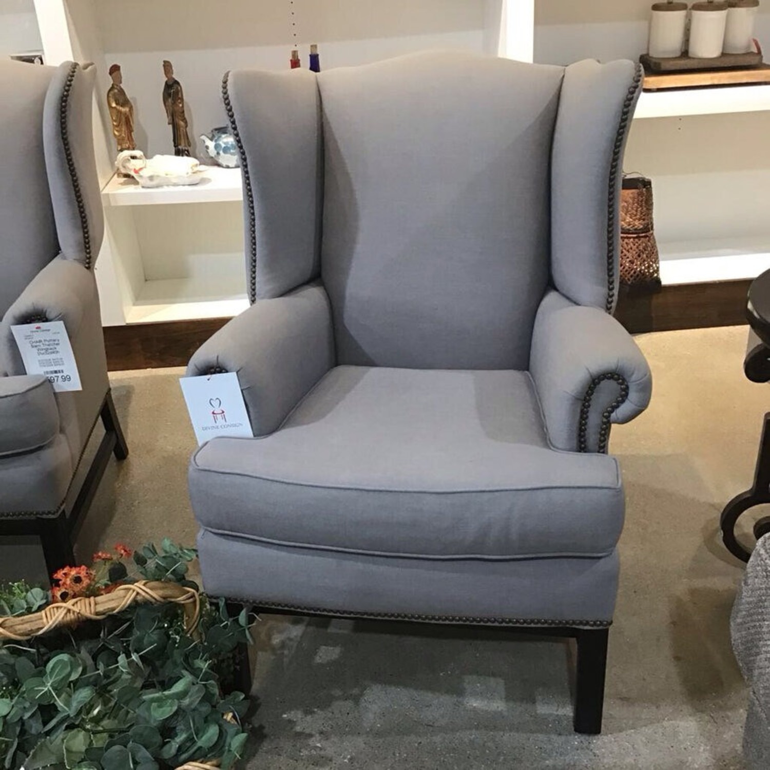 Pottery Barn Thatcher Wingback Chair - image-10