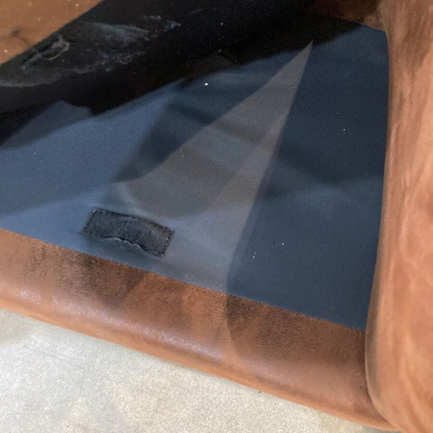 Contemporary Microfiber Wingback Club Chair Brown - image-9