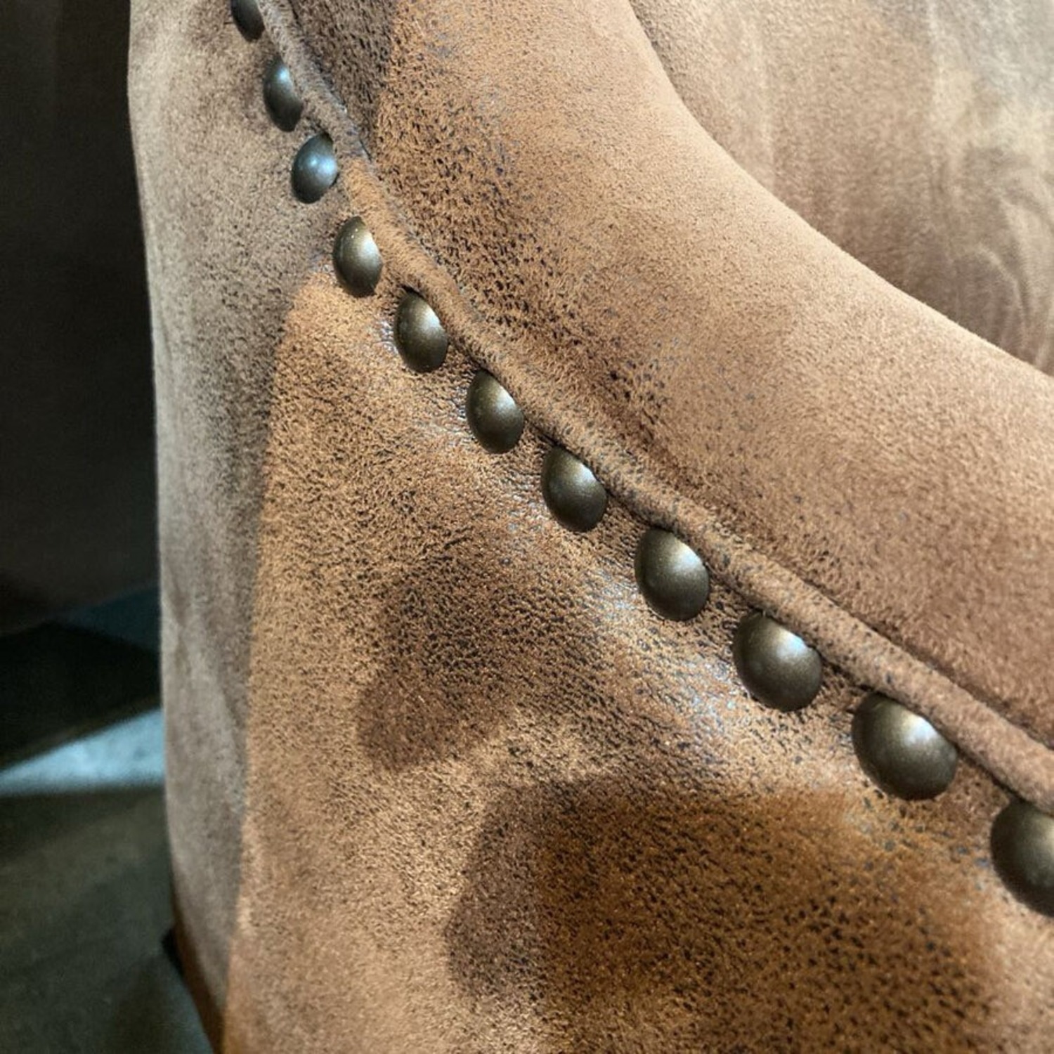 Contemporary Microfiber Wingback Club Chair Brown - image-7