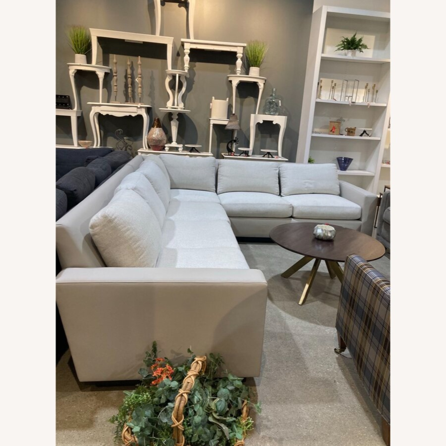 Black Label Home Custom Two-Tone L-Shape Sectional - image-1