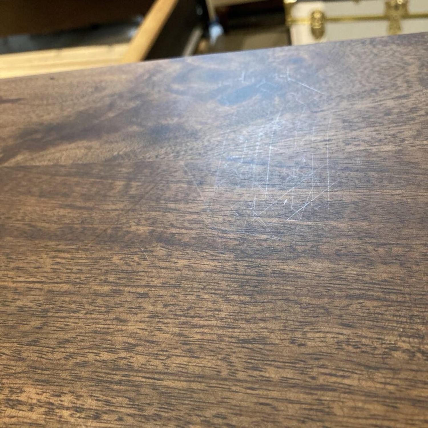 MCM Brutalist Carved Wood Four-Door Buffet - image-13