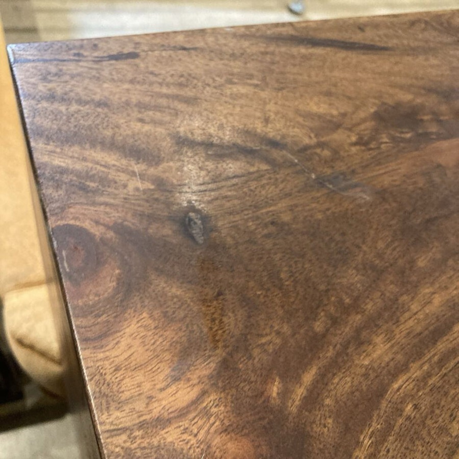 MCM Brutalist Carved Wood Four-Door Buffet - image-11