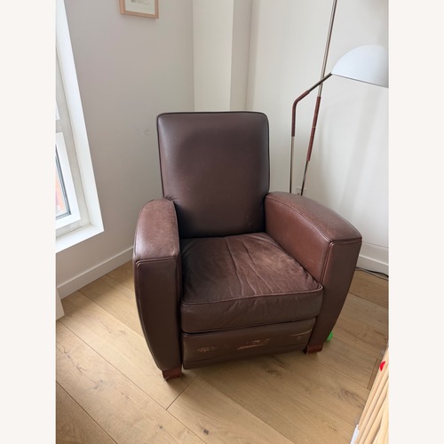 Used Room & Board Harper Dark Brown Leather Recliner  for sale on AptDeco