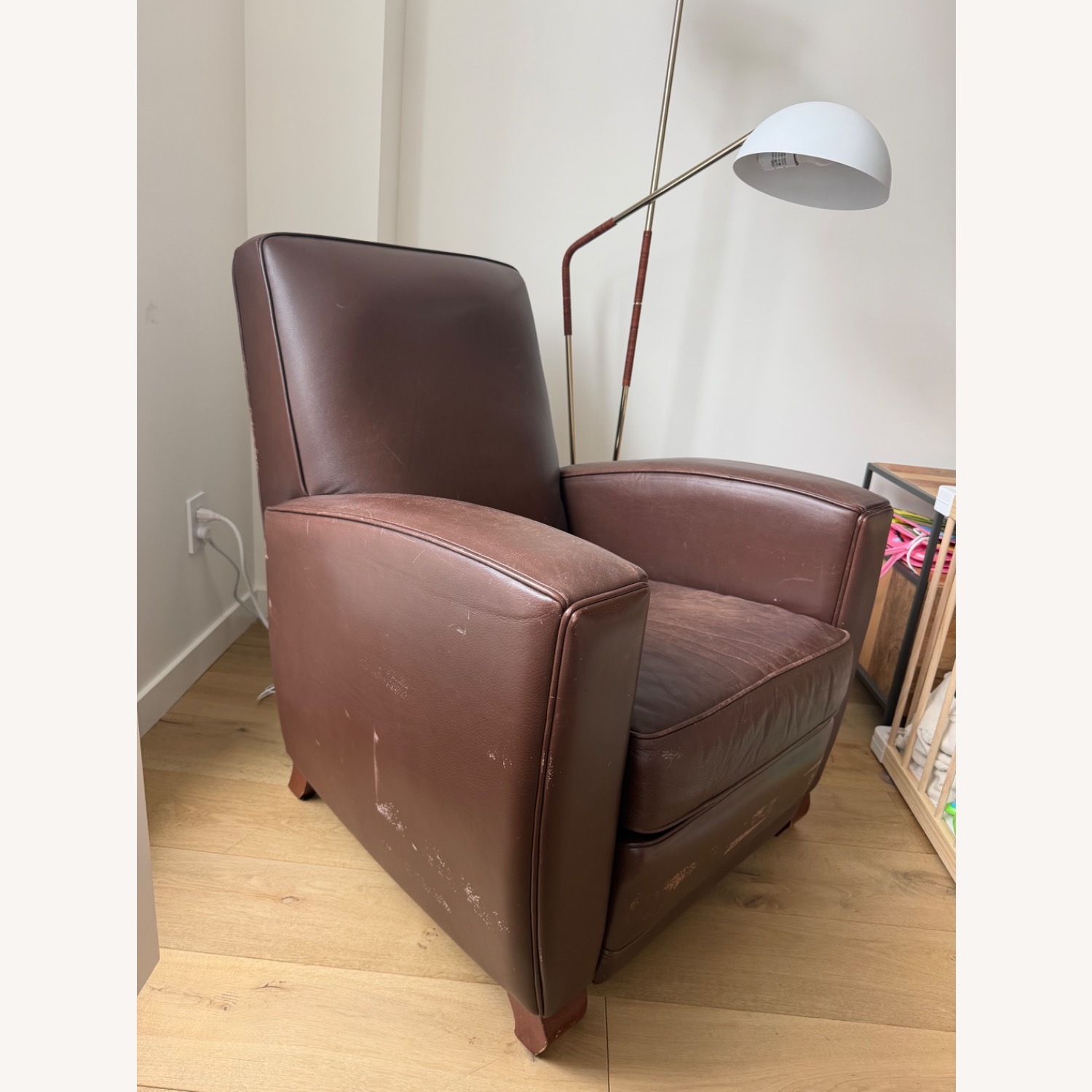 Room & Board Harper Dark Brown Leather Recliner - image-2