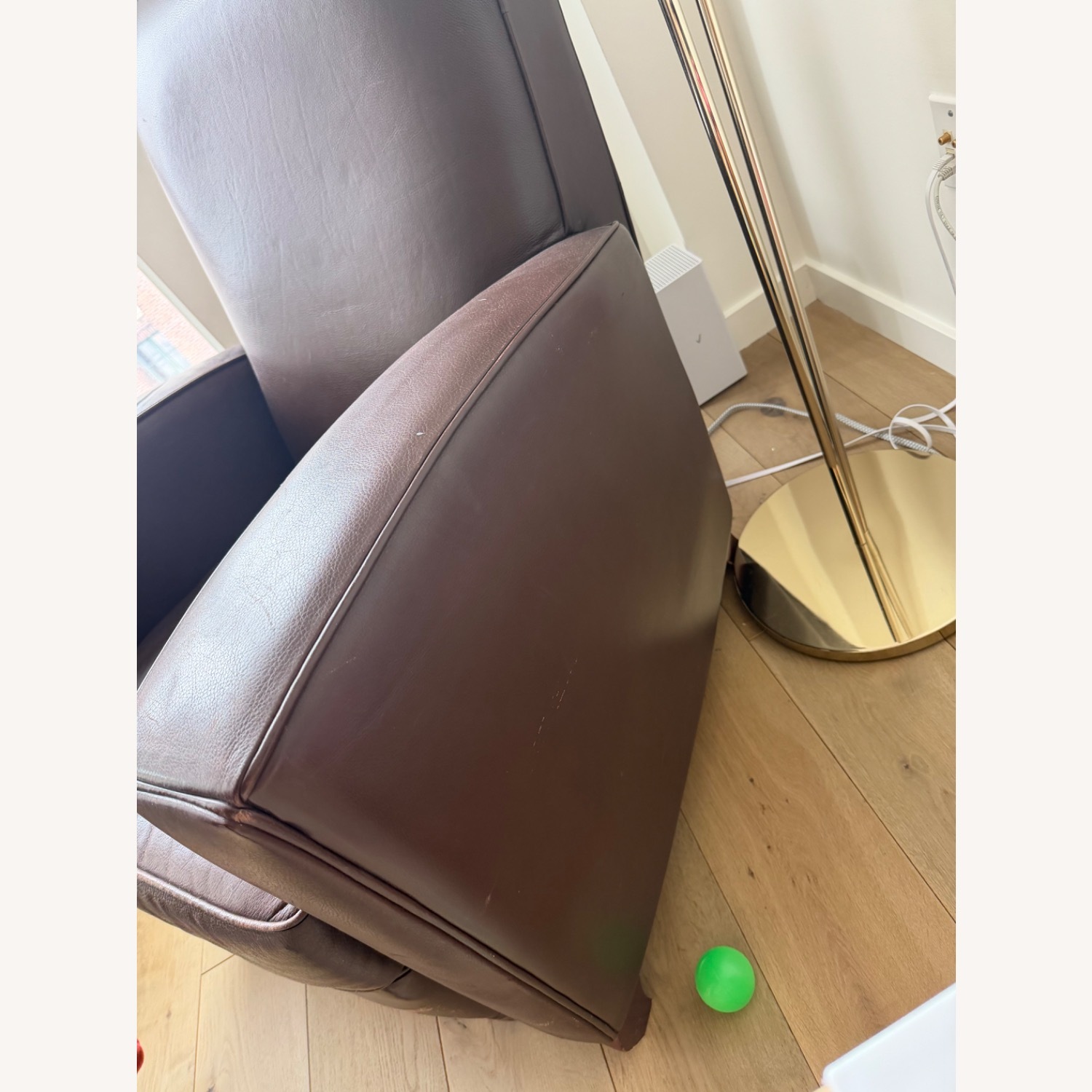 Room & Board Harper Dark Brown Leather Recliner - image-3