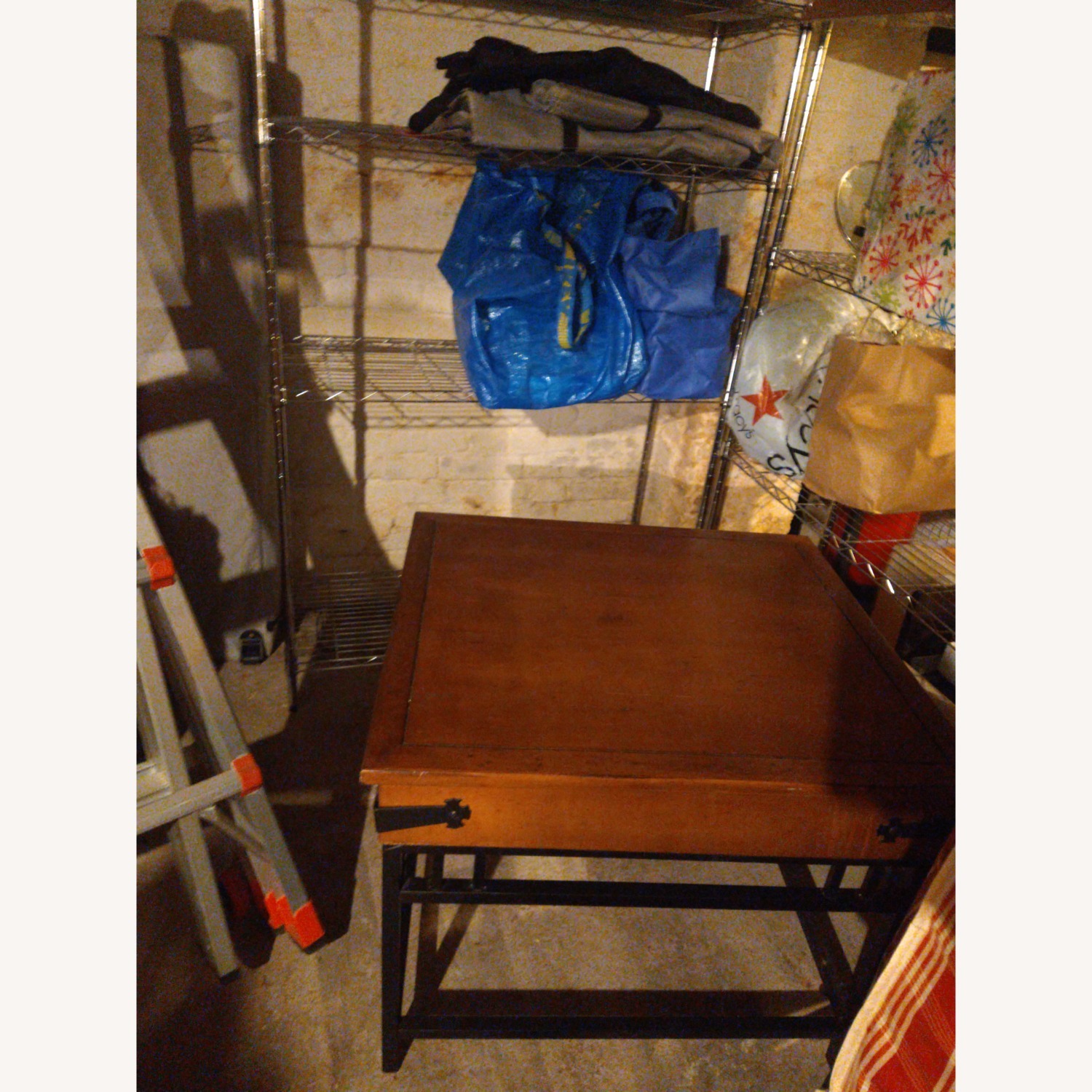 Versatile Wood Table w Metal Details - image-3