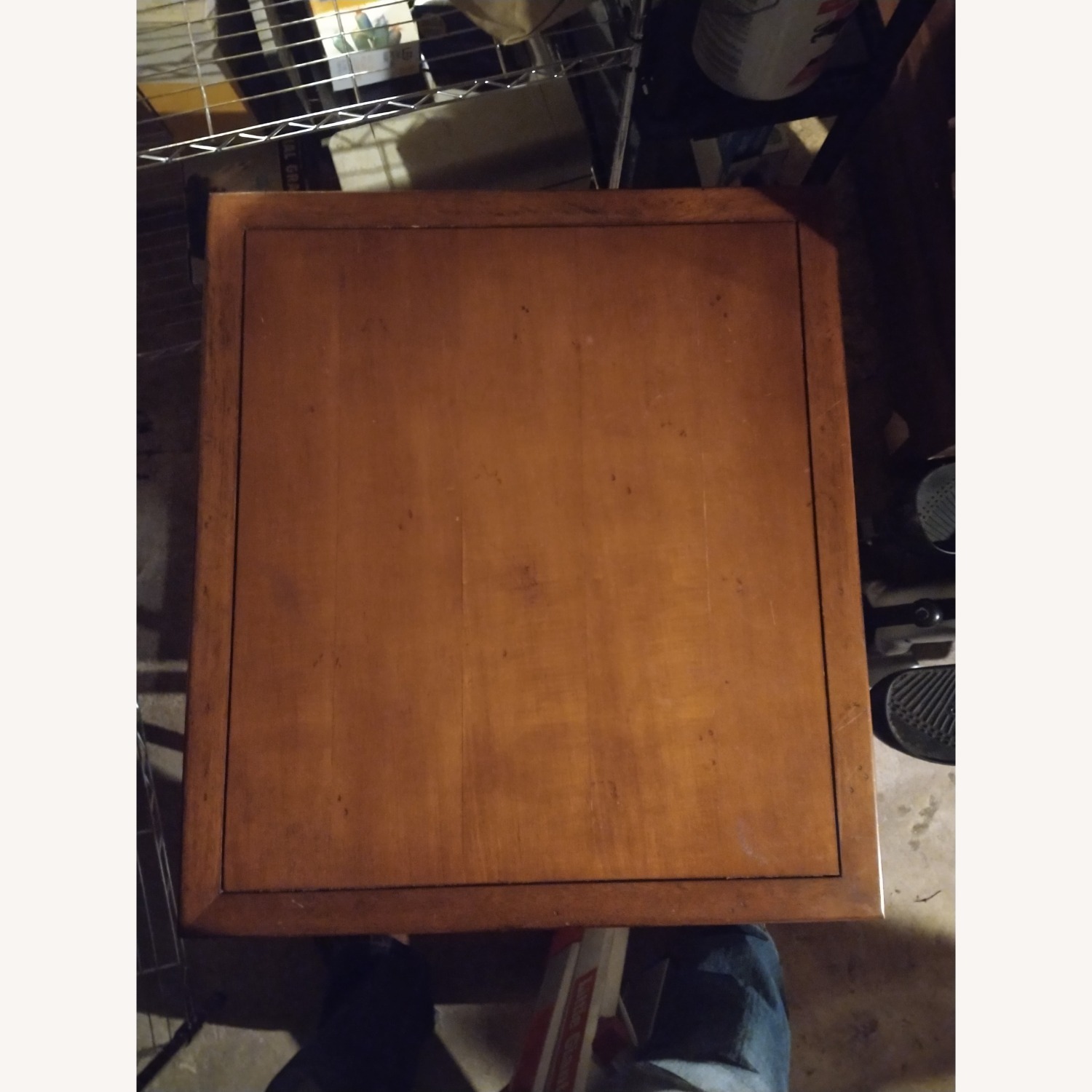 Versatile Wood Table w Metal Details - image-1