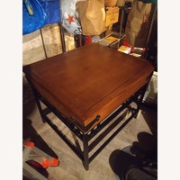 Versatile Wood Table w Metal Details