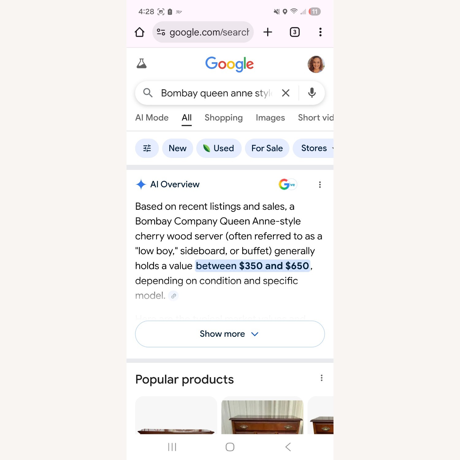 The Bombay Company Dark Brown Wood Sideboard - image-6