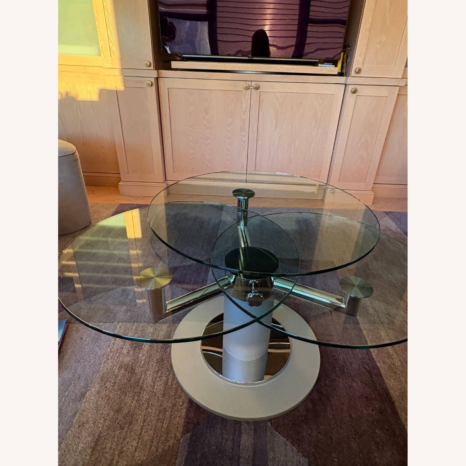 Transparent Glass Coffee Table - image-1