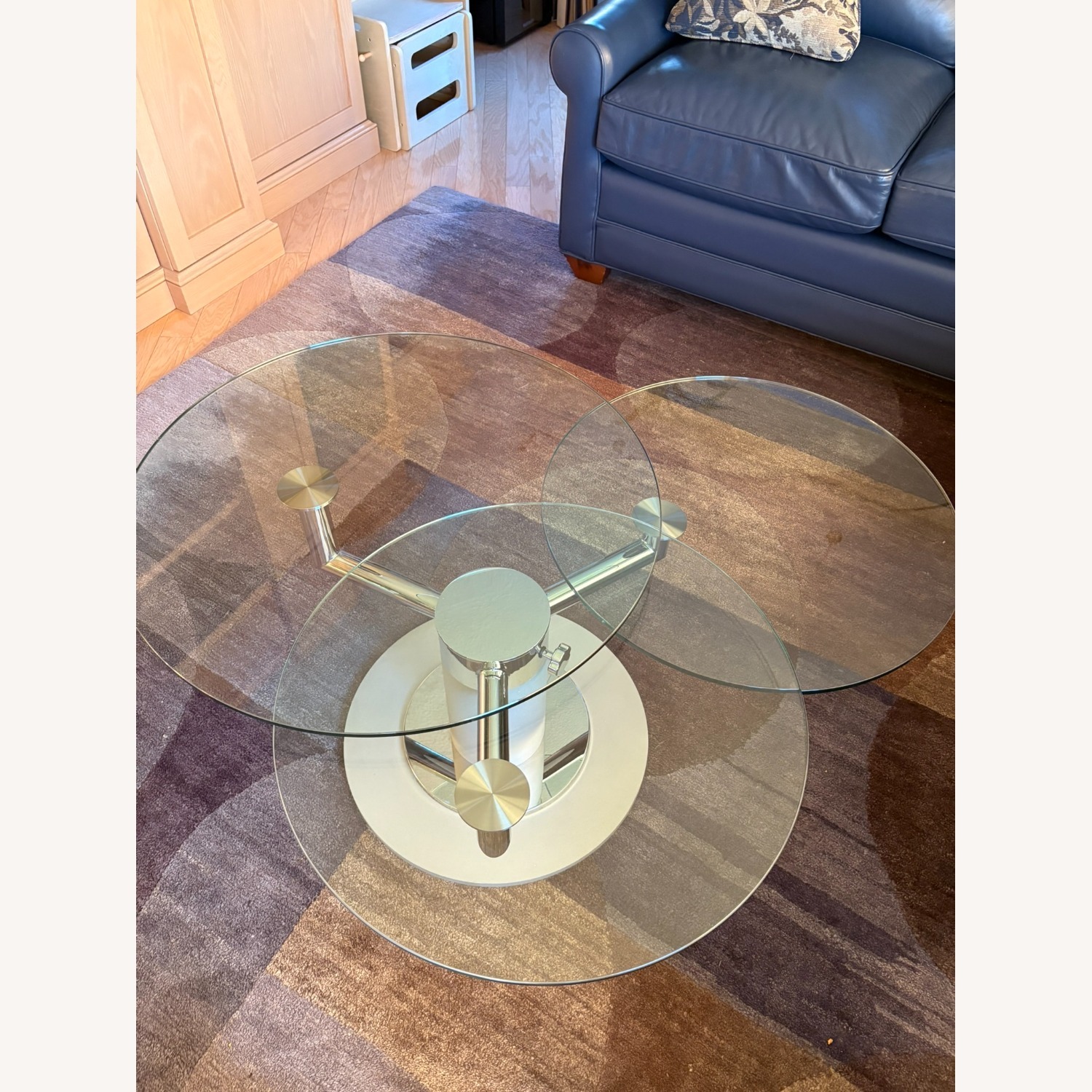 Transparent Glass Coffee Table - image-5