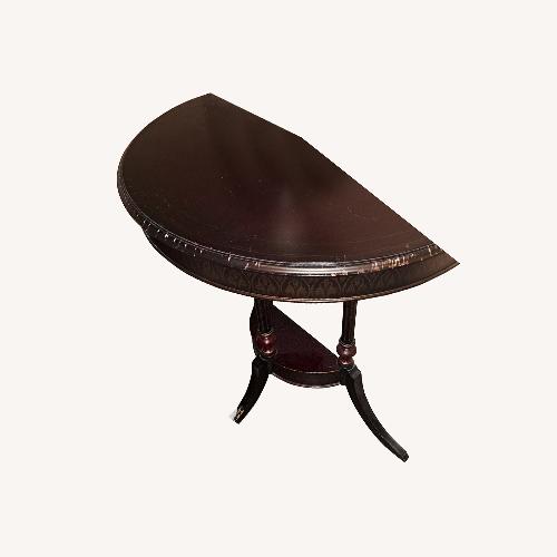 Used The Bombay Company Dark Brown Wood Side Table for sale on AptDeco