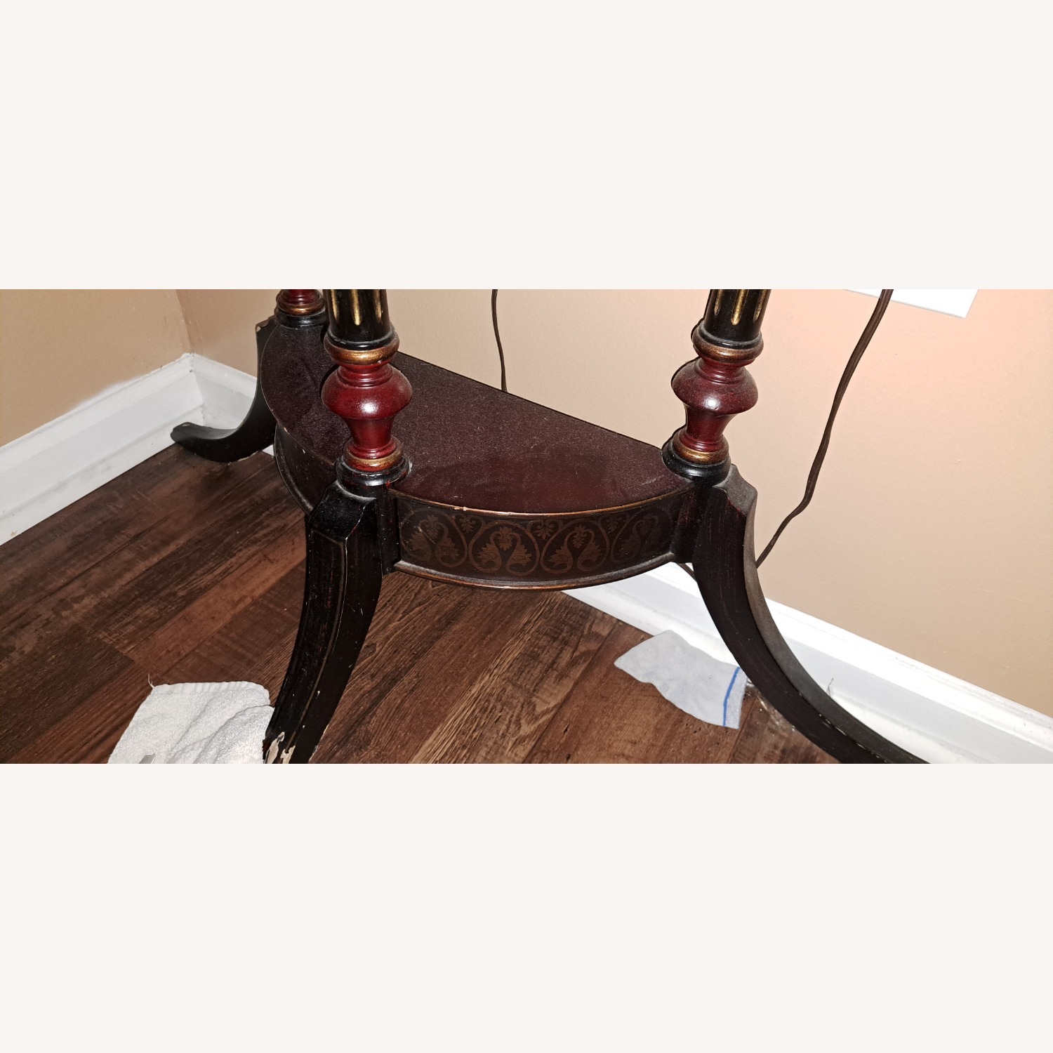 The Bombay Company Dark Brown Wood Side Table - image-2