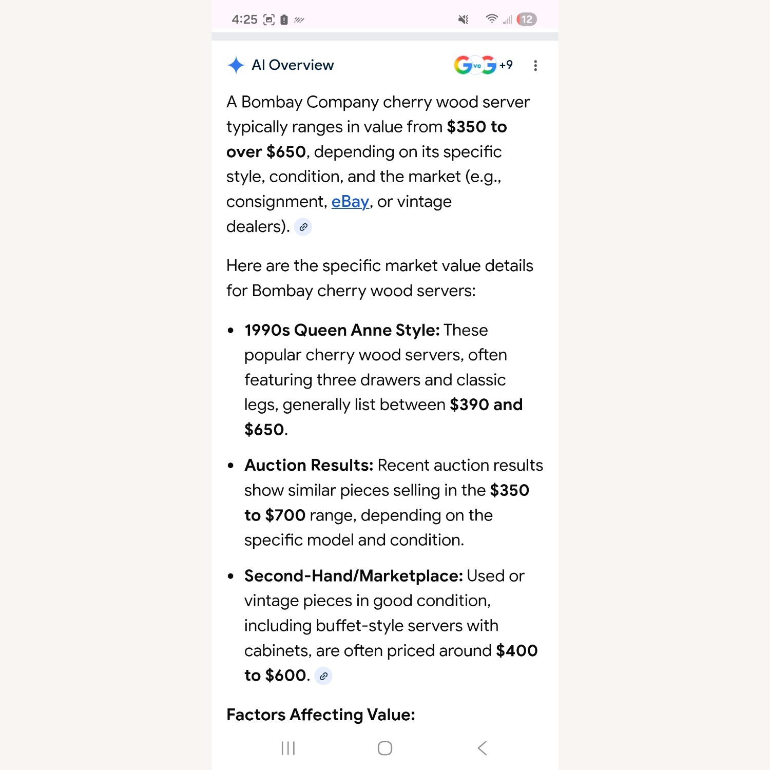 The Bombay Company Dark Brown Wood Side Table - image-6