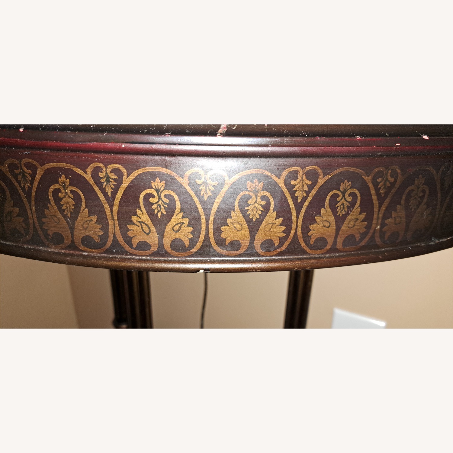 The Bombay Company Dark Brown Wood Side Table - image-1