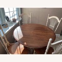 Light Brown Wood Dining Table