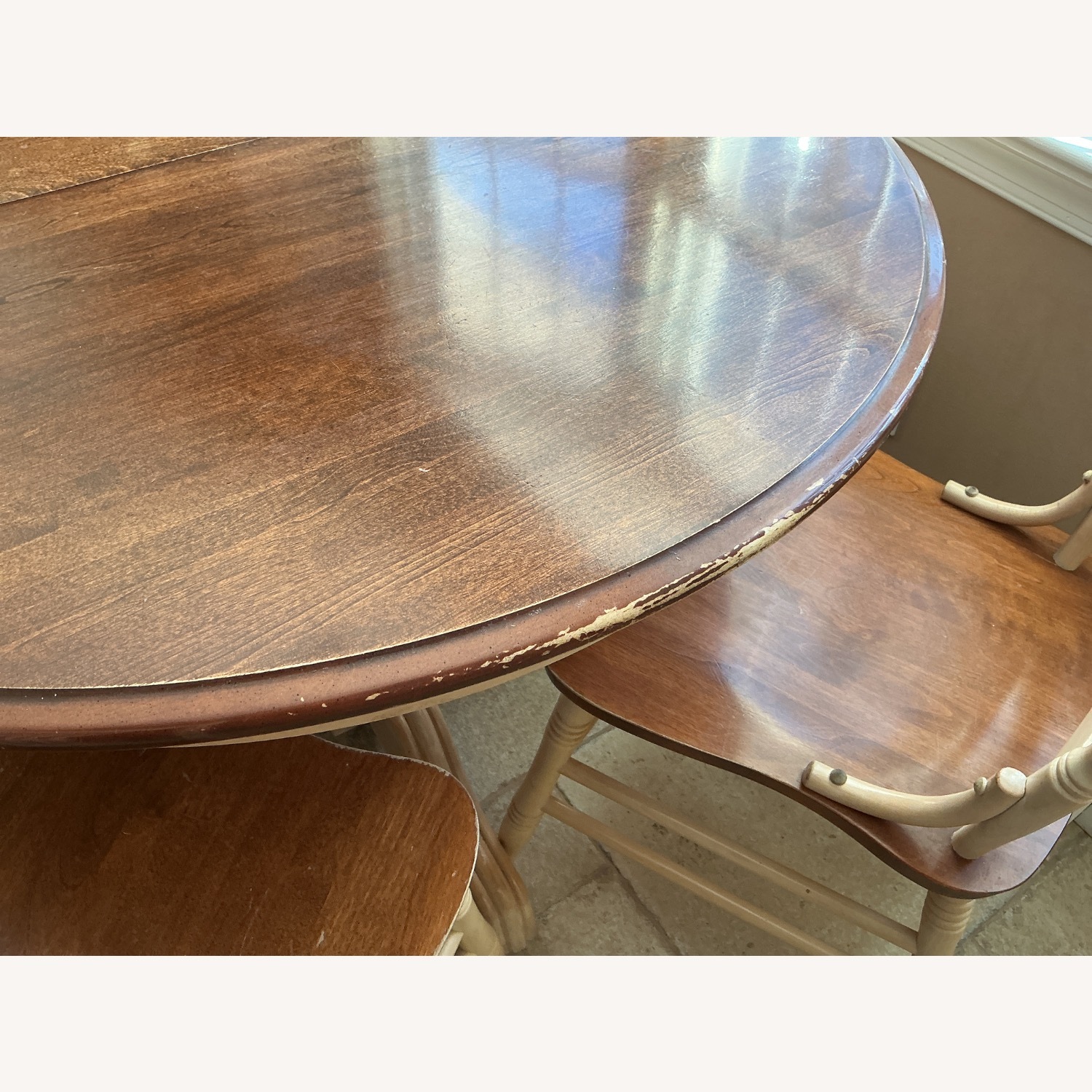 Light Brown Wood Dining Table - image-3
