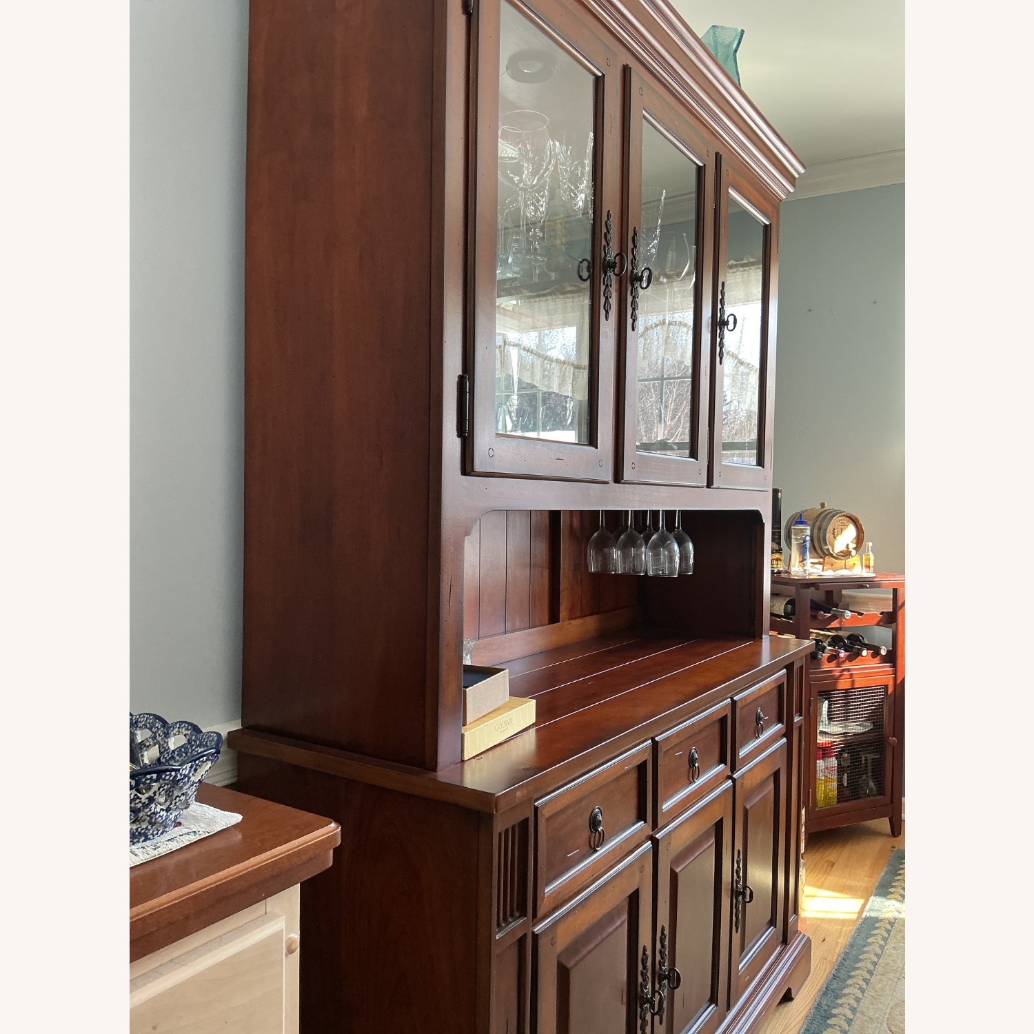 Light Brown Hutch - image-2