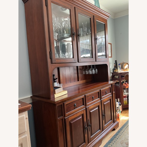 Used Light Brown Hutch for sale on AptDeco