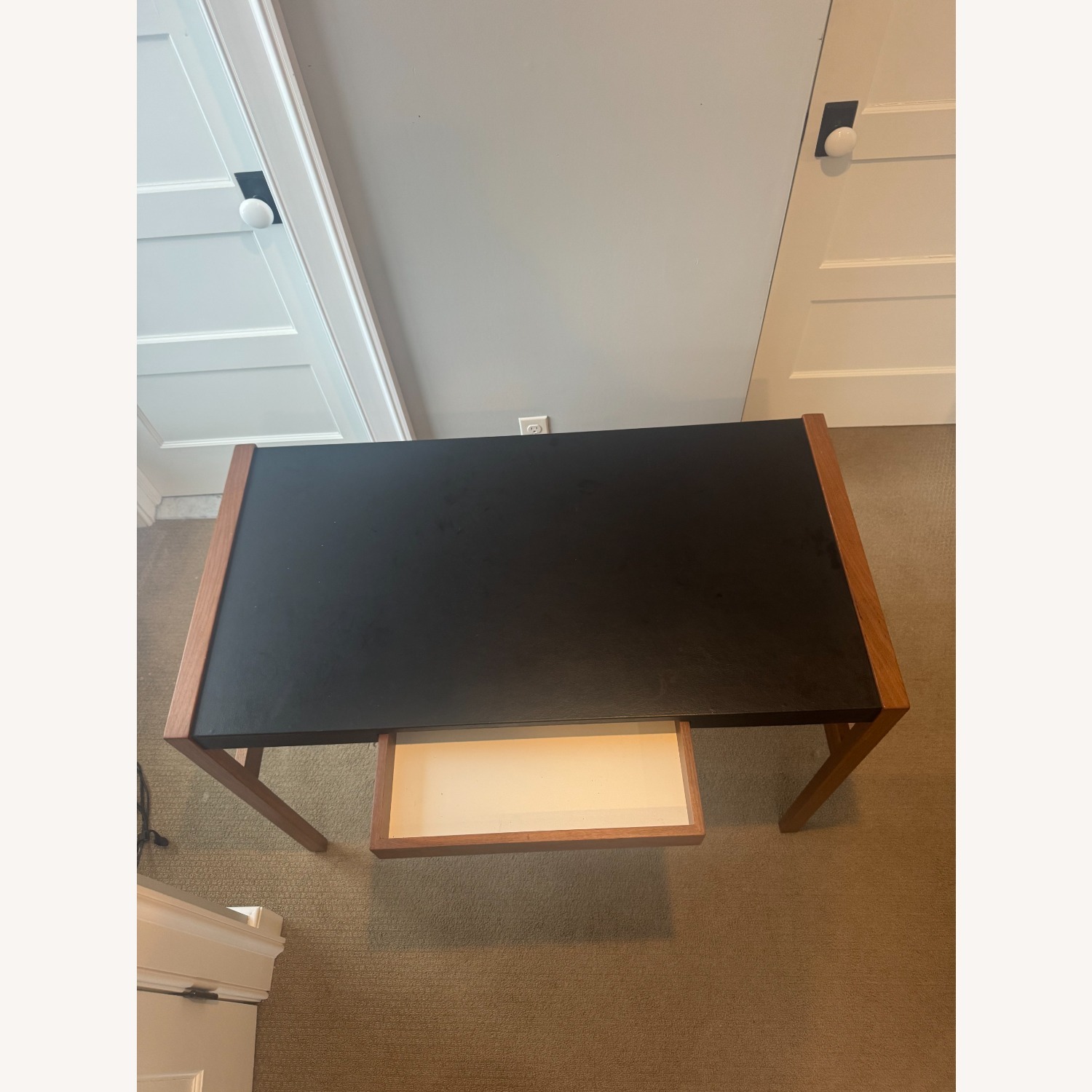 Design Within Reach Risom Dark Brown Wood Desk - image-2