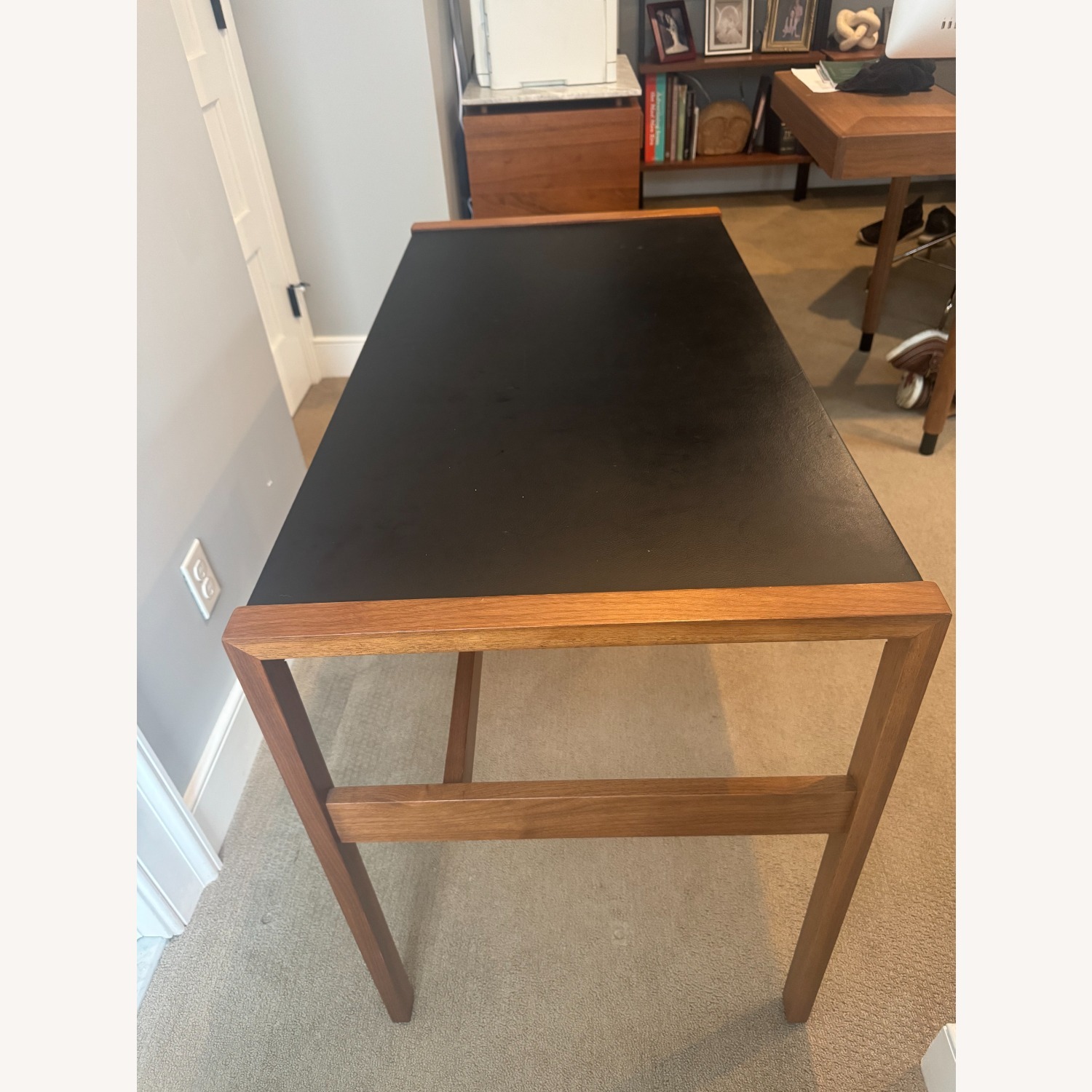 Design Within Reach Risom Dark Brown Wood Desk - image-5