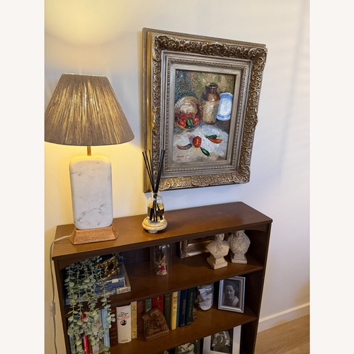 Used Original Oil Still Life Painting Peppers Basket for sale on AptDeco