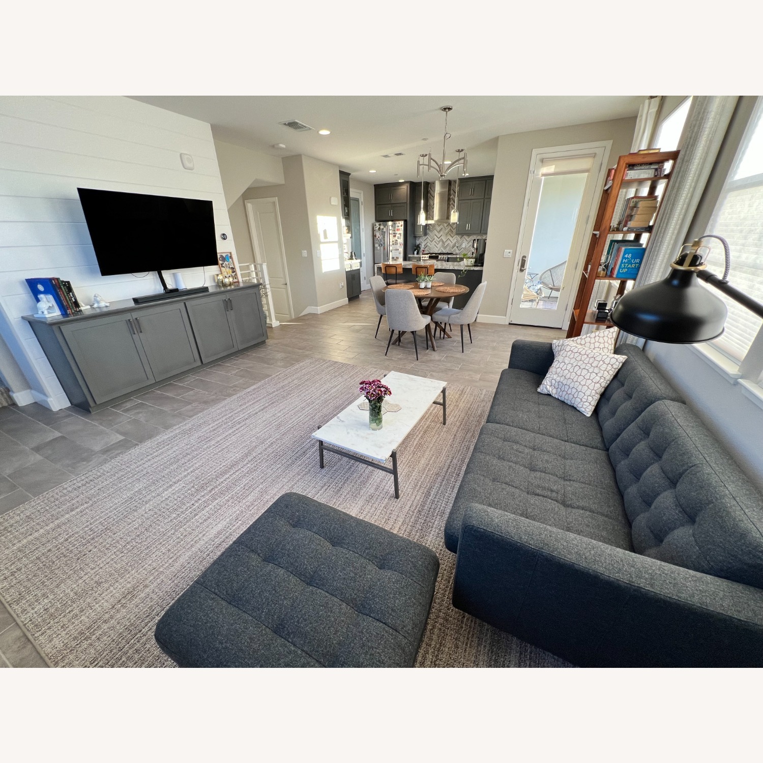 IKEA Landskrona 3-seat Sofa with Ottoman - image-3